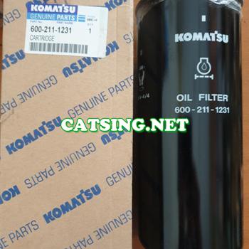High quality construction machinery engine parts 600-211-1231 Oil filter