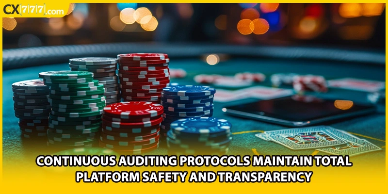 Continuous auditing protocols maintain total platform safety and transparency
