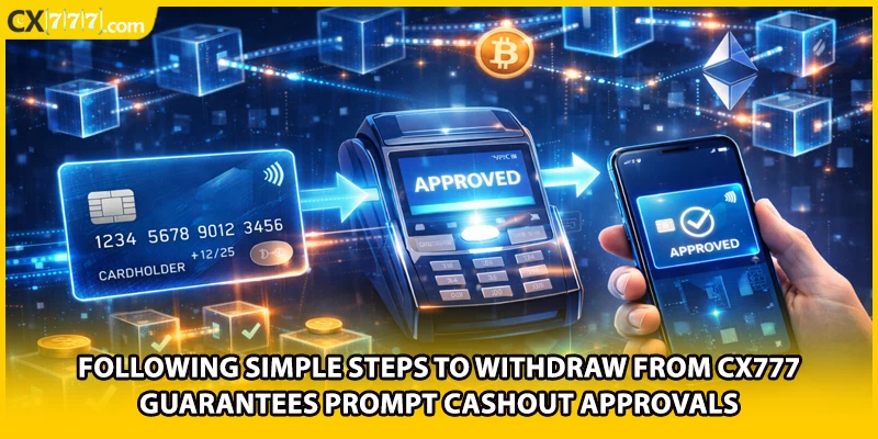 Following simple steps to withdraw from CX777 guarantees prompt cashout approvals