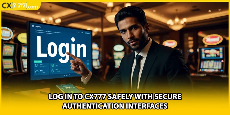 Log in to CX777 safely with secure authentication interfaces.