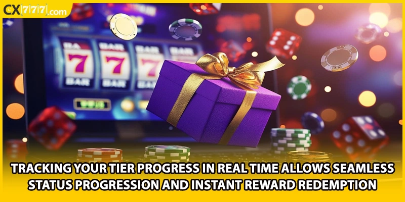 Tracking your tier progress in real time allows seamless status progression and instant reward redemption
